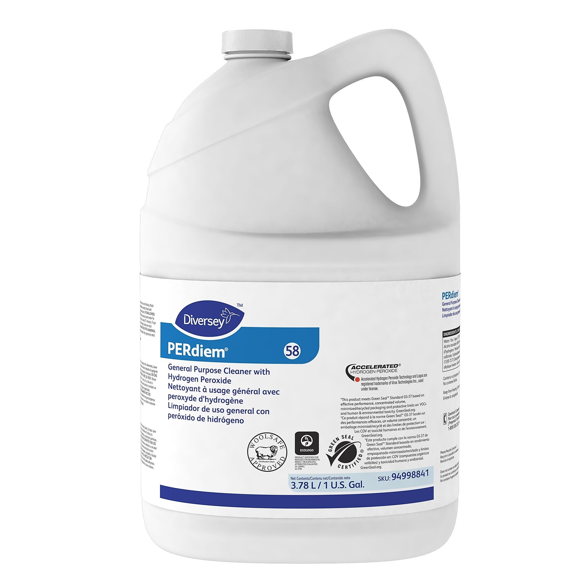 Perdiem All-Purpose Cleaner, No Scent, 128 Oz., 4/Carton
