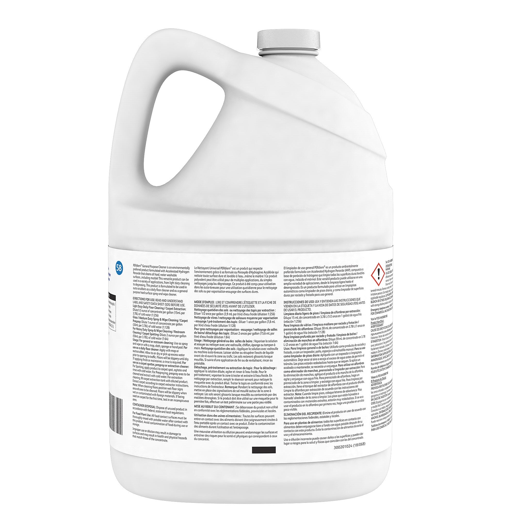 Perdiem All-Purpose Cleaner, No Scent, 128 Oz., 4/Carton
