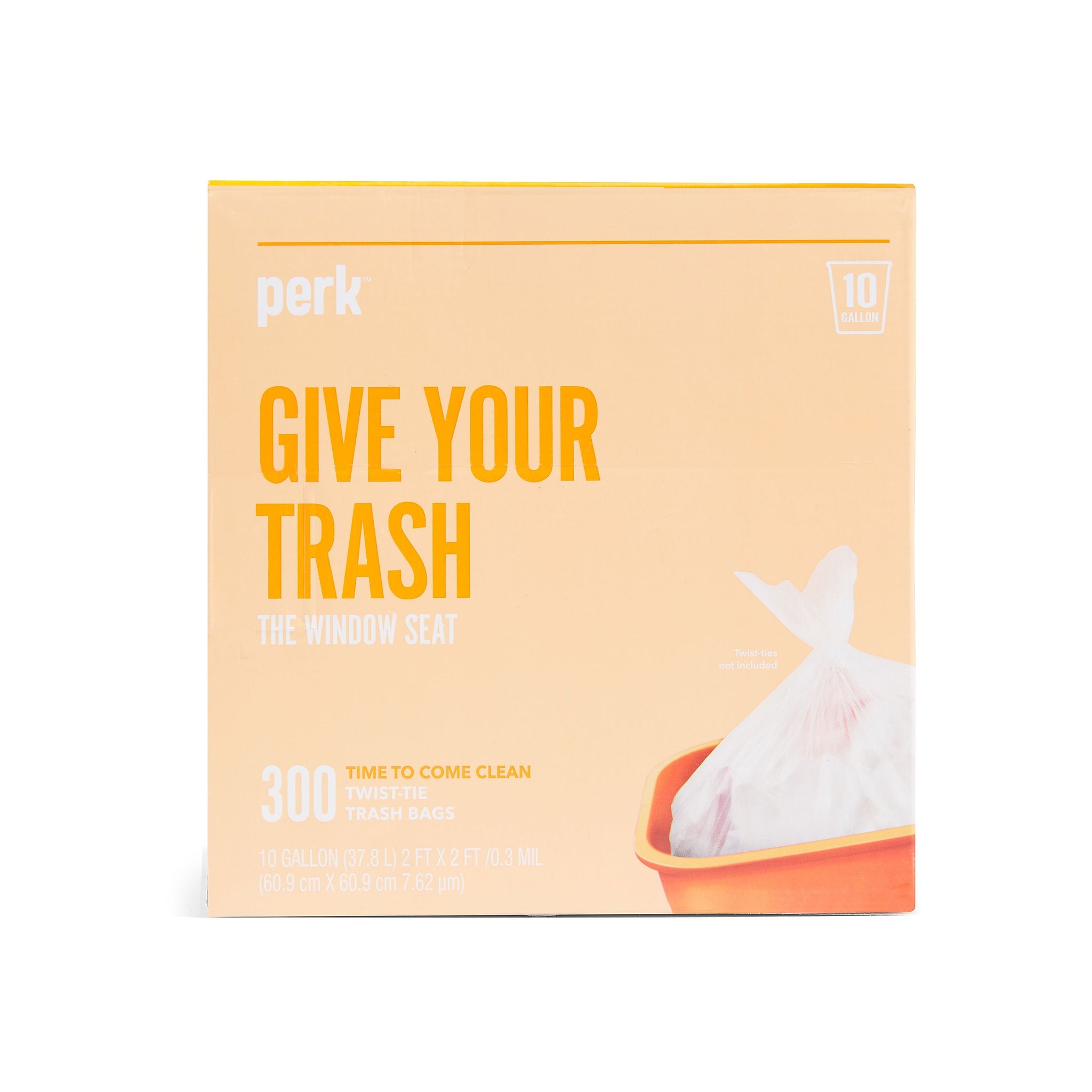 Perk™ 10 Gallon Kitchen Trash Bag, 24