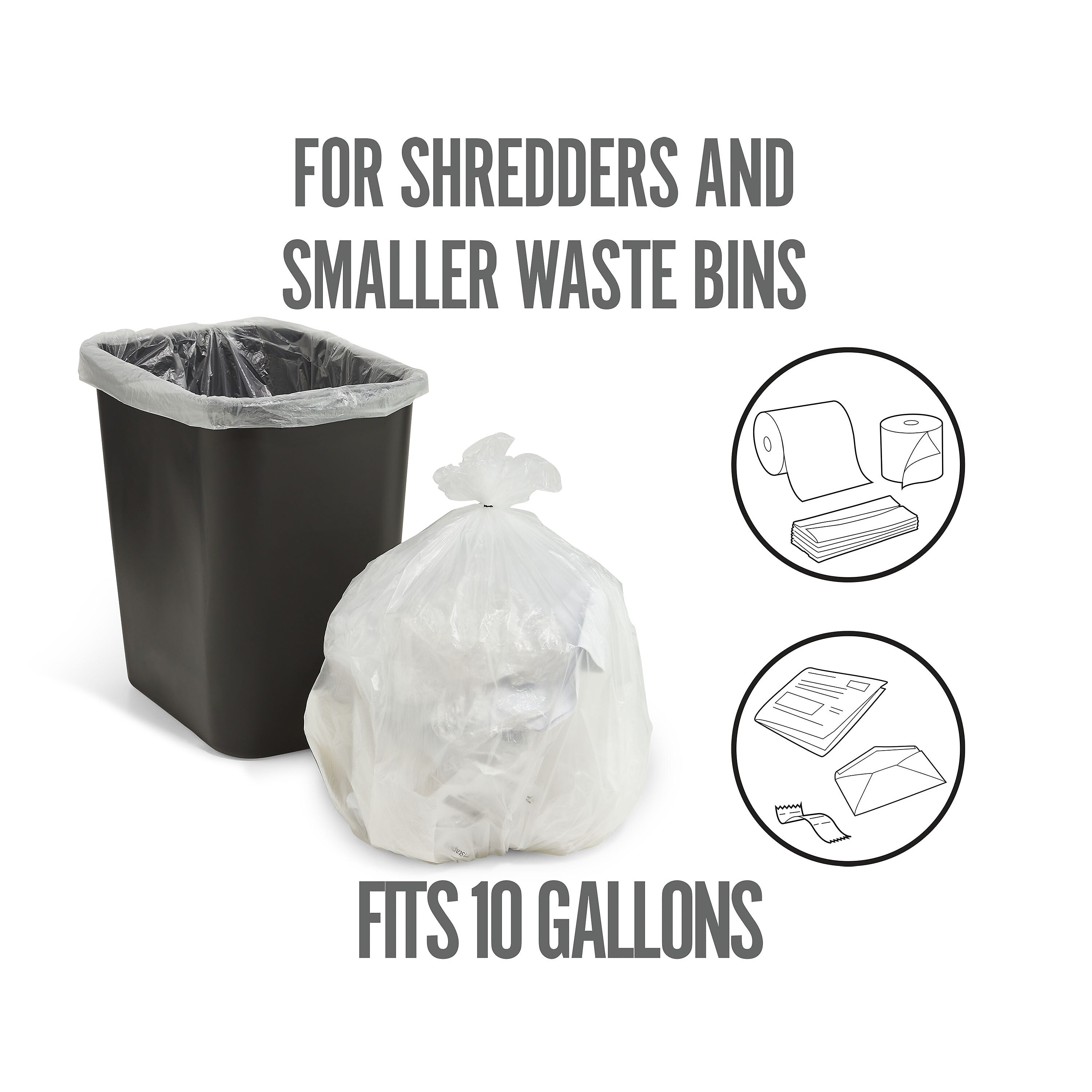 Perk™ 10 Gallon Kitchen Trash Bag, 24