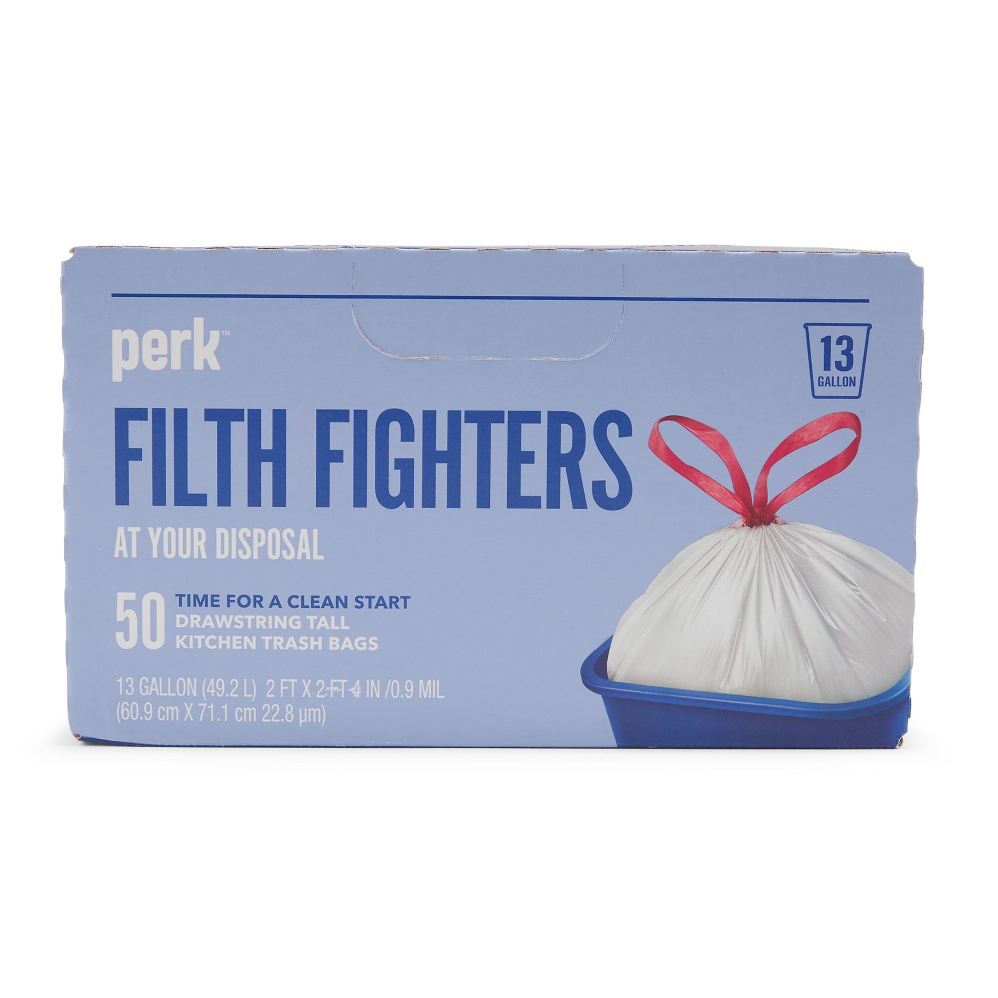 Perk™ 13 Gallon Kitchen Trash Bag, 28