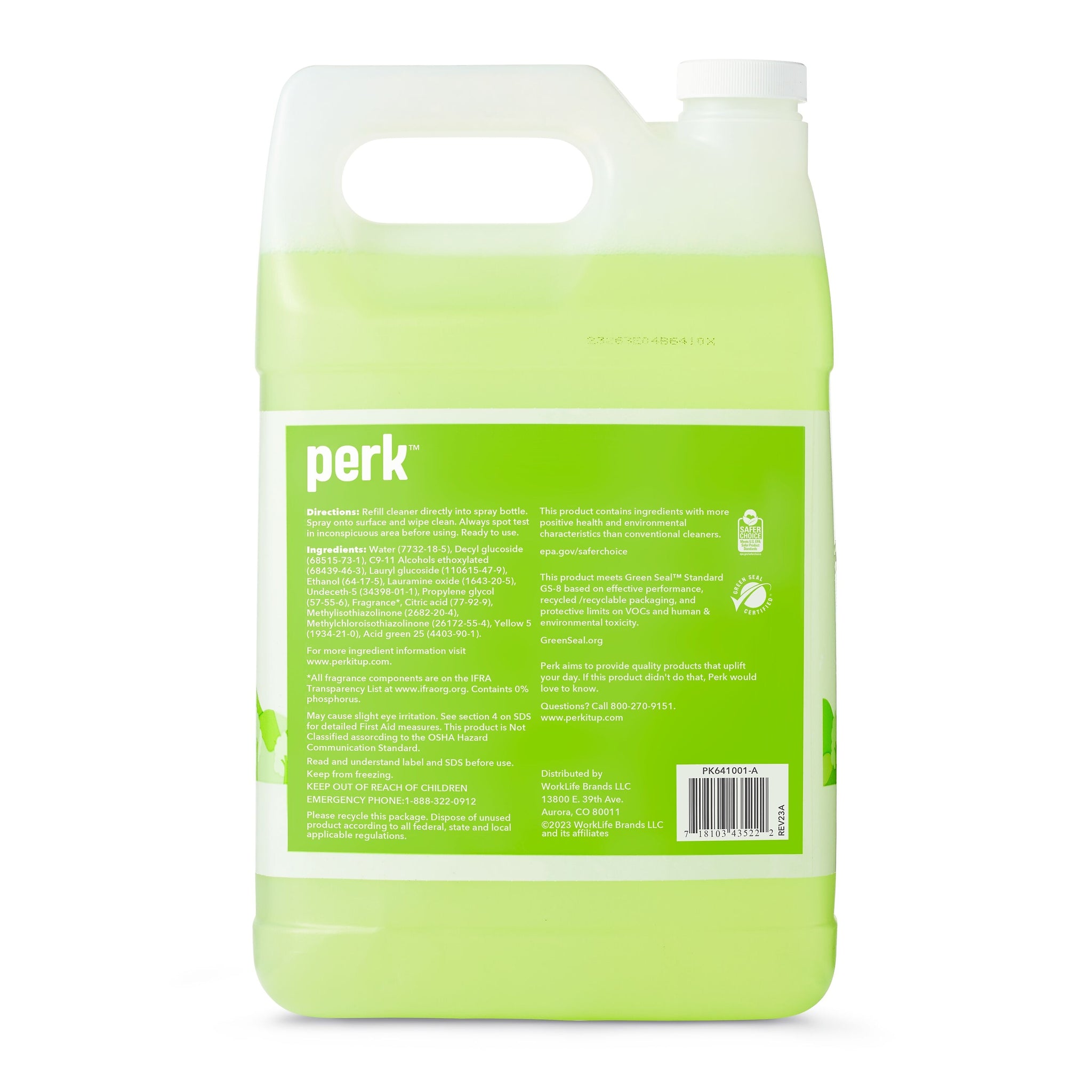 Perk All-Purpose Cleaner Refill, Ready to Use, 1 Gallon