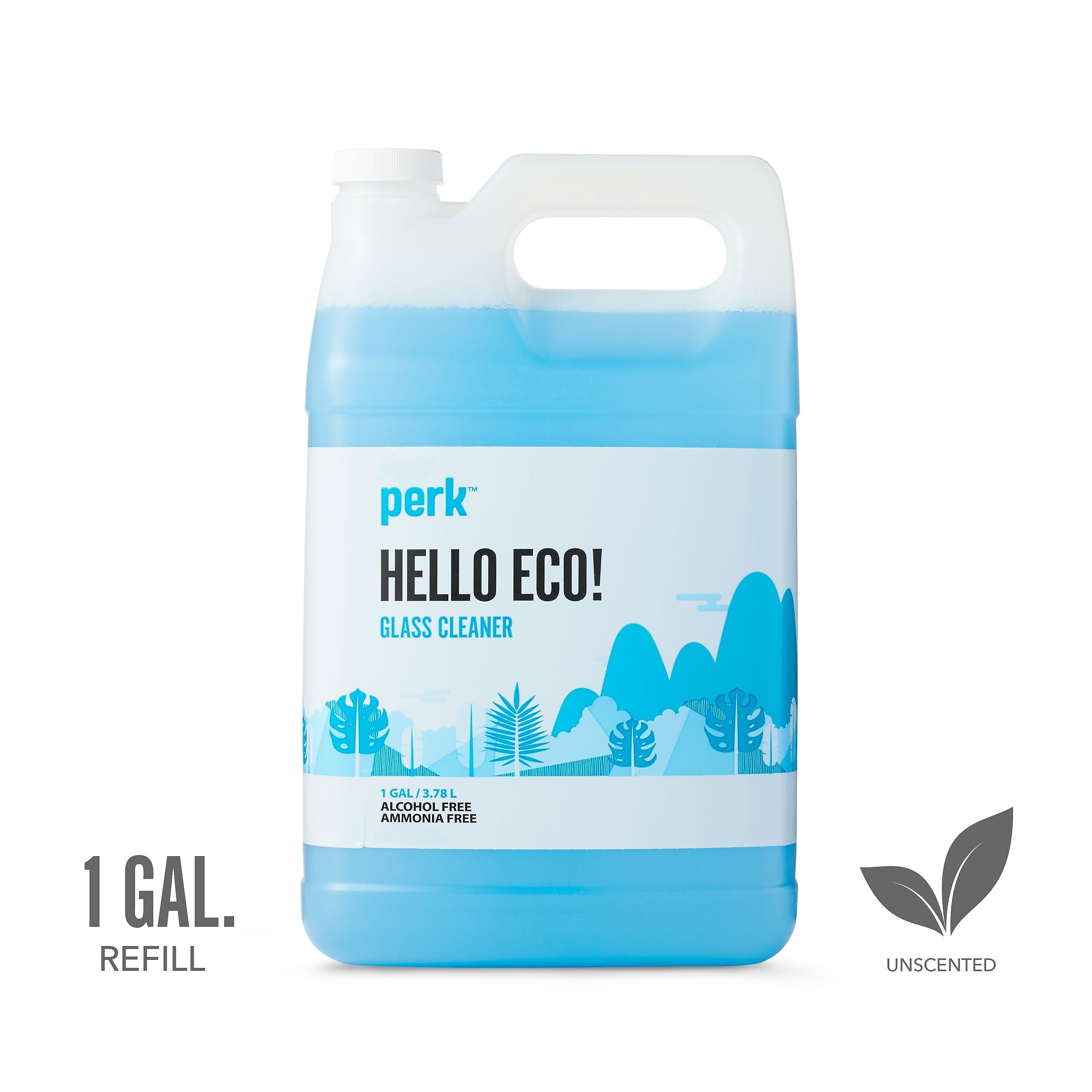 Perk Glass Cleaner Refill, Ready To Use, 1 Gallon