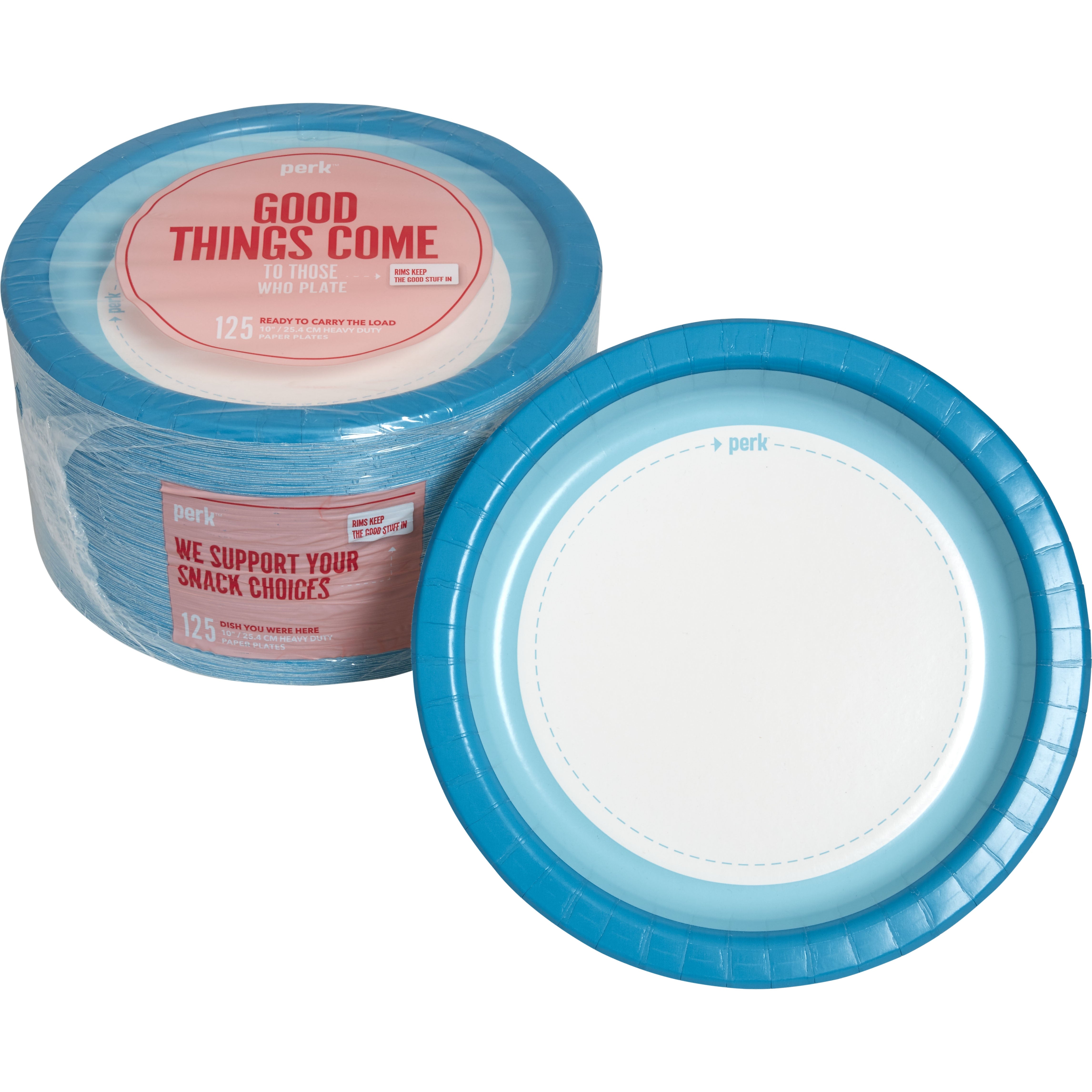 Perk™ Heavy-Weight Paper Plates, 10