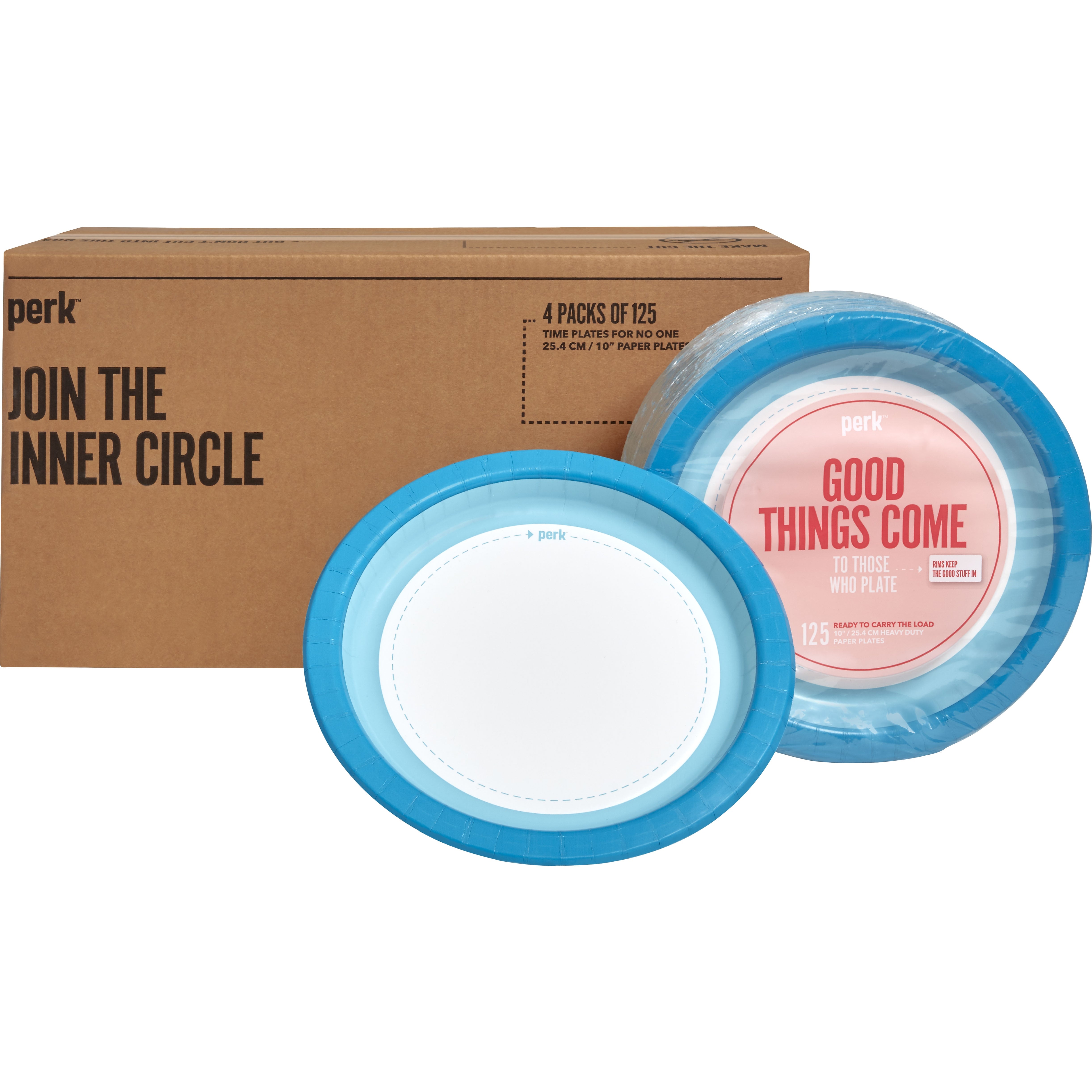 Perk™ Heavy-Weight Paper Plates, 10