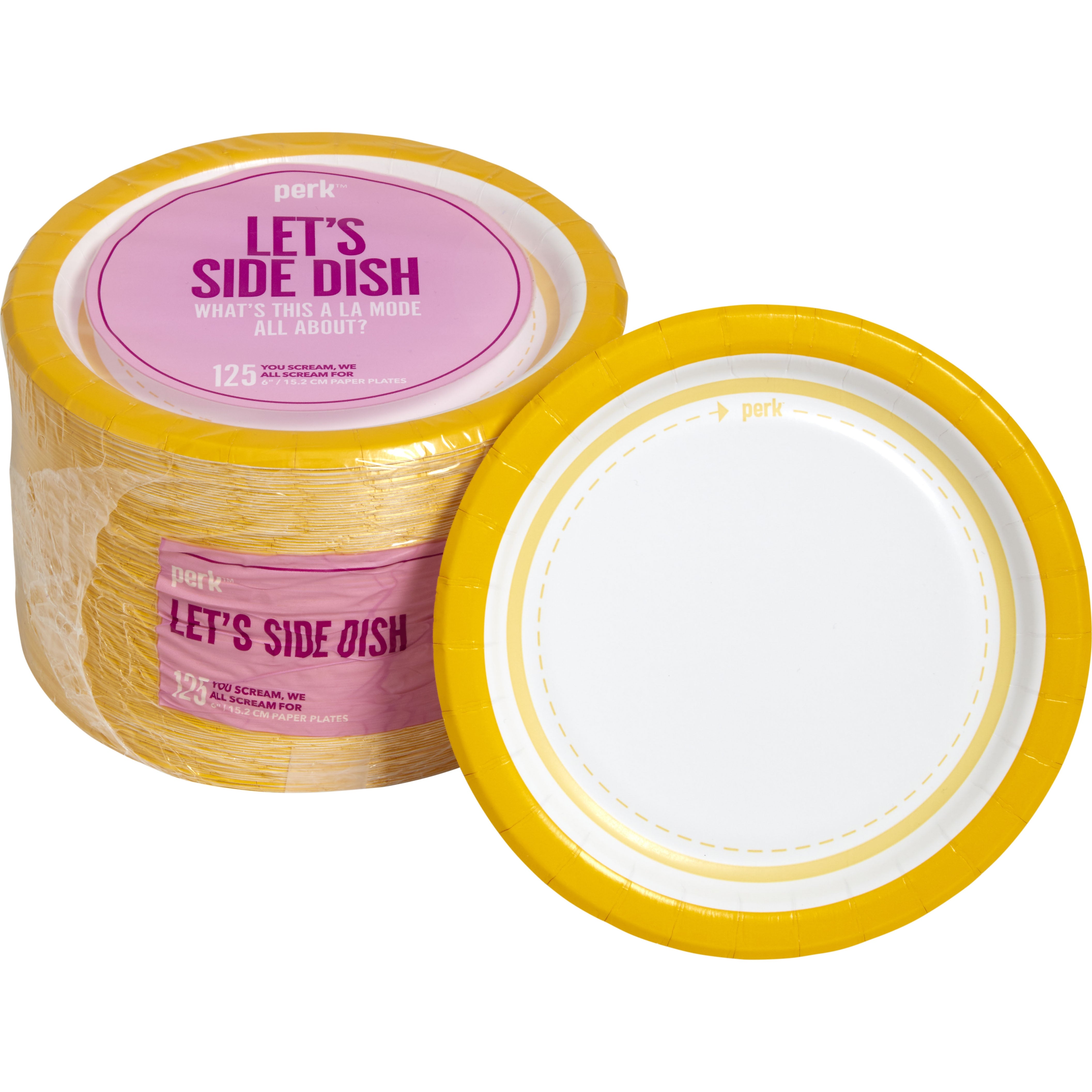 Perk™ Medium-Weight Paper Plates, 6