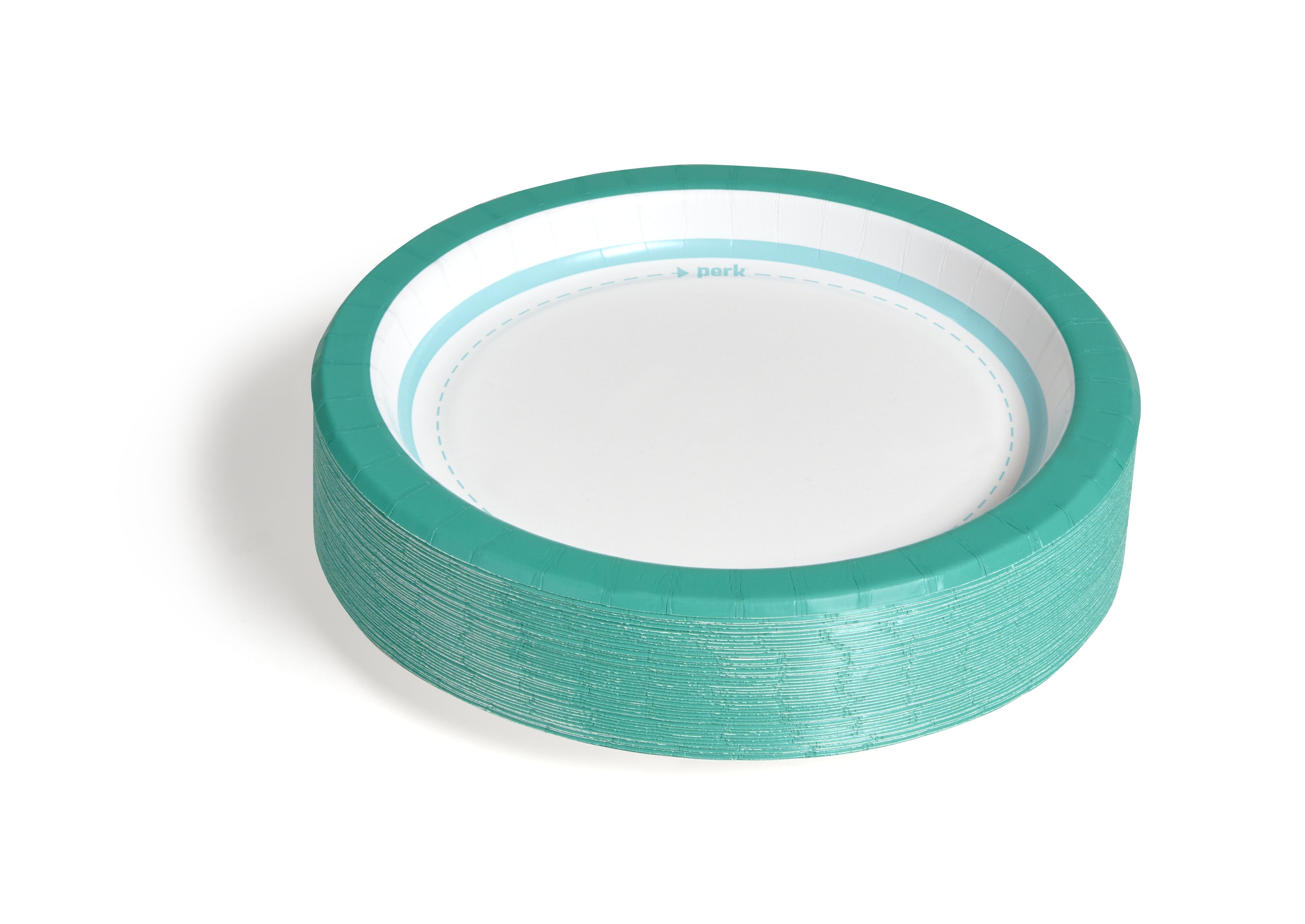Perk™ Medium-Weight Paper Plates, 8.5