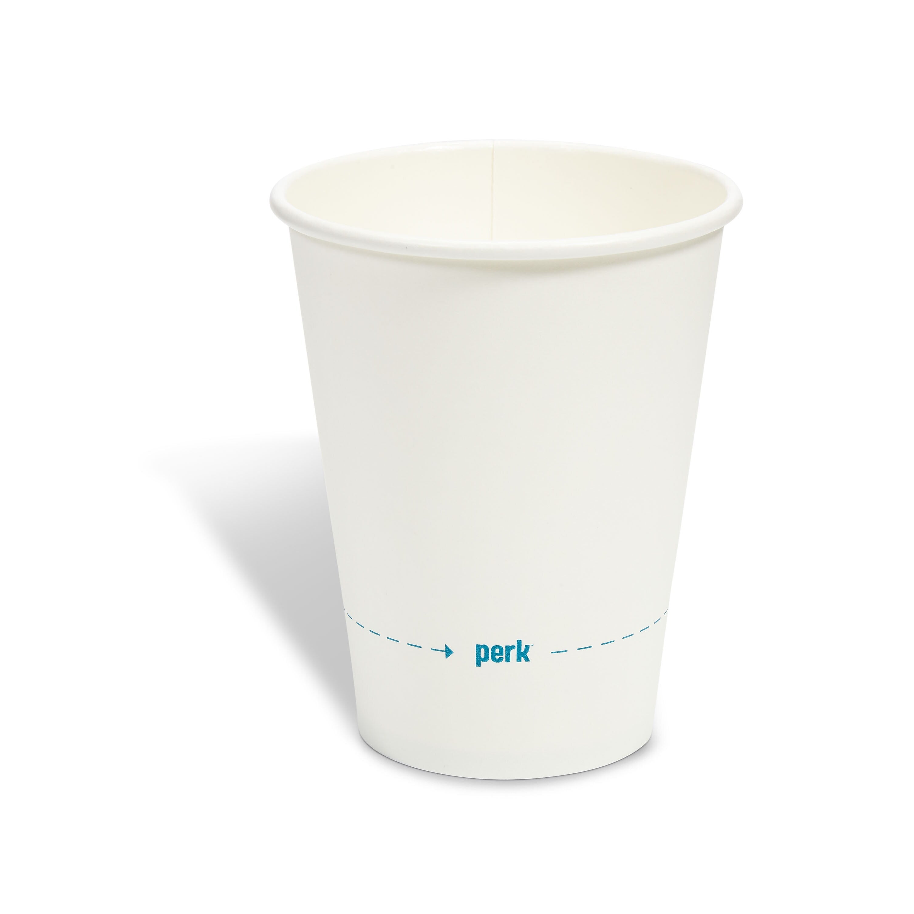 Perk™ Paper Hot Cups, 12 oz., White, 50/Pack