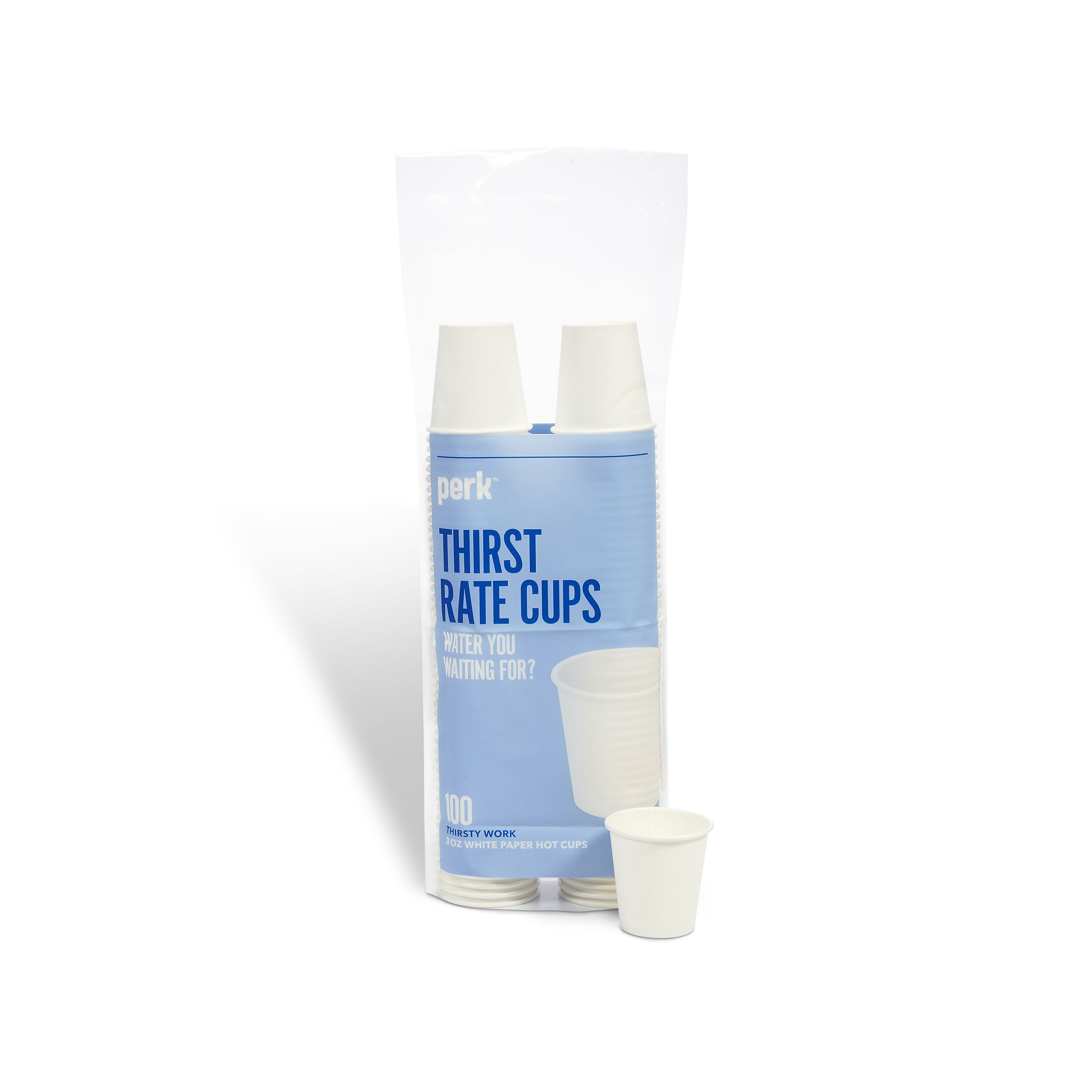 Perk™ Paper Hot Cups, 3 oz., White, 100/Pack