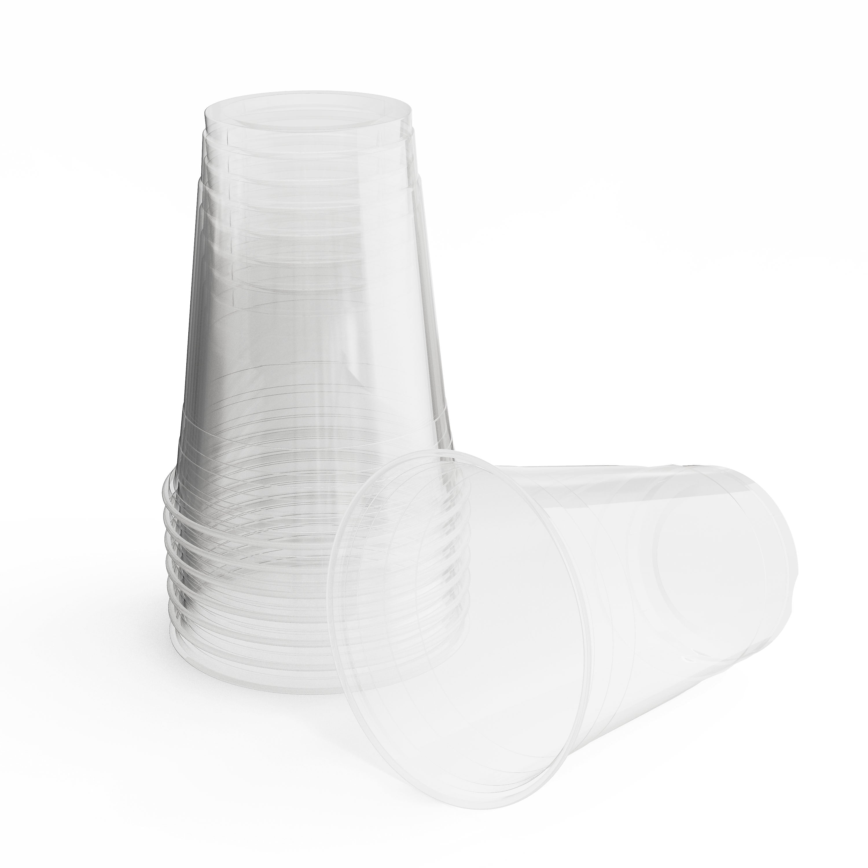 Perk™ Plastic Cold Cup, 16 Oz., Clear, 50/Pack