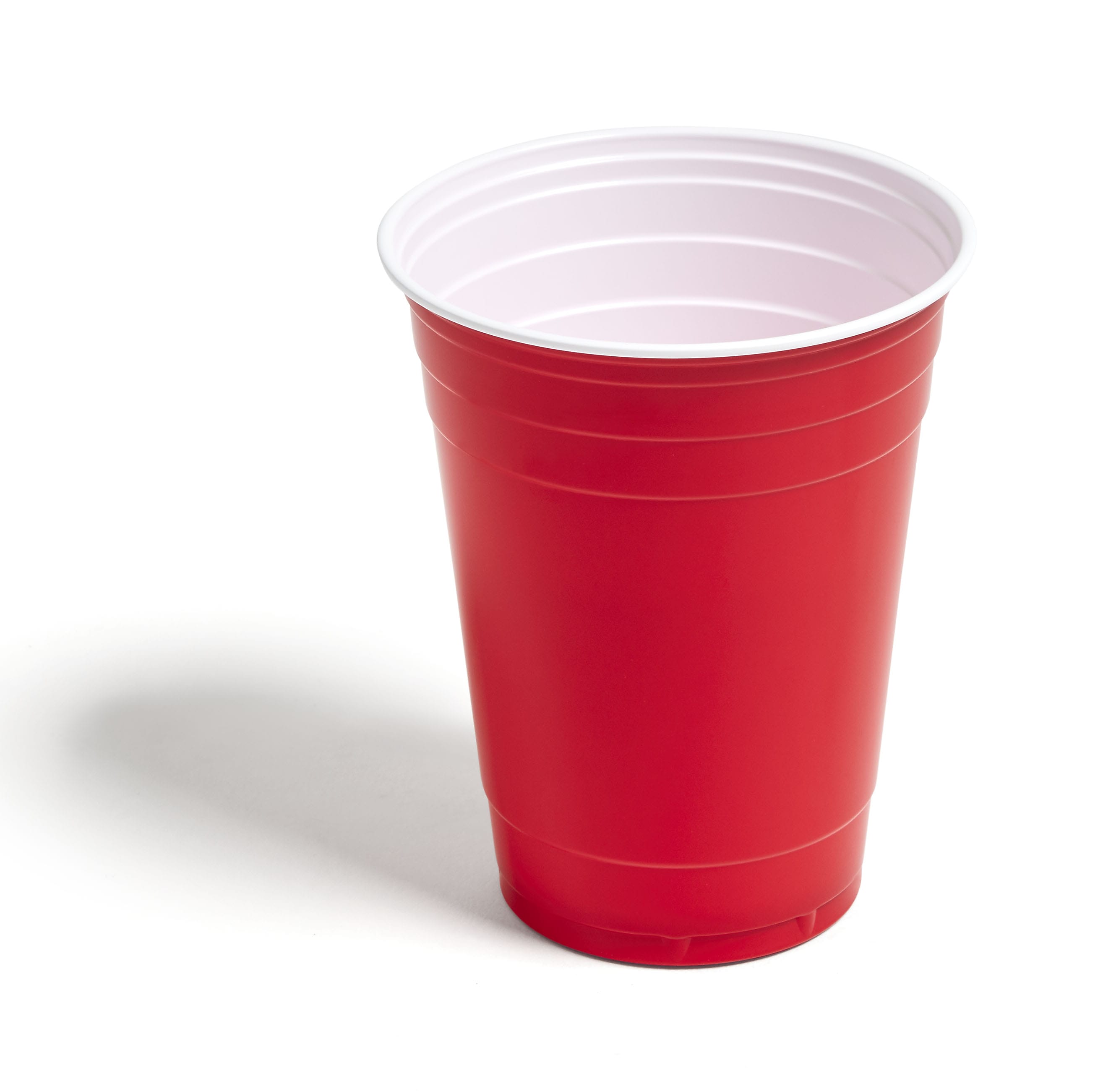 Perk™ Plastic Cold Cup, 16 Oz., Red, 50/Pack