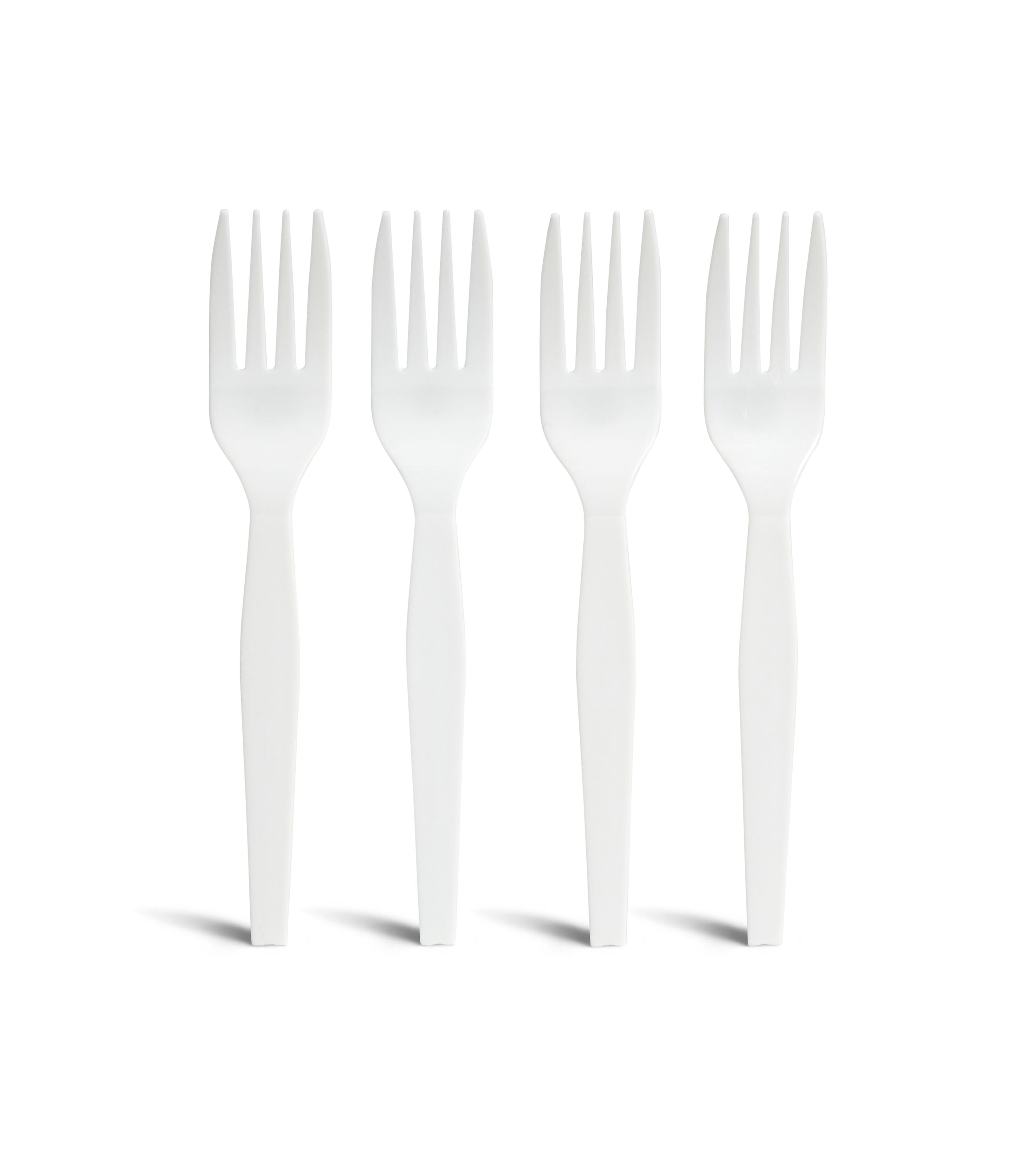 Perk™ Polystyrene Fork, Medium-Weight, White, 300/Pack