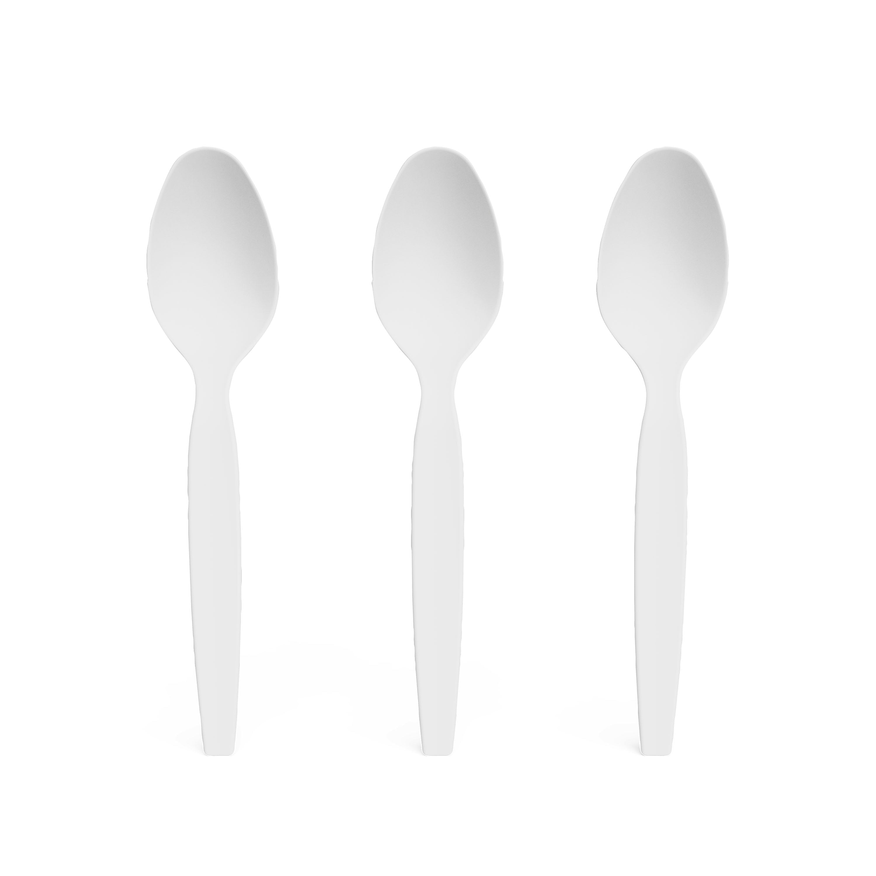 Perk™ Polystyrene Spoon, Heavy-Weight, White, 1000/Carton