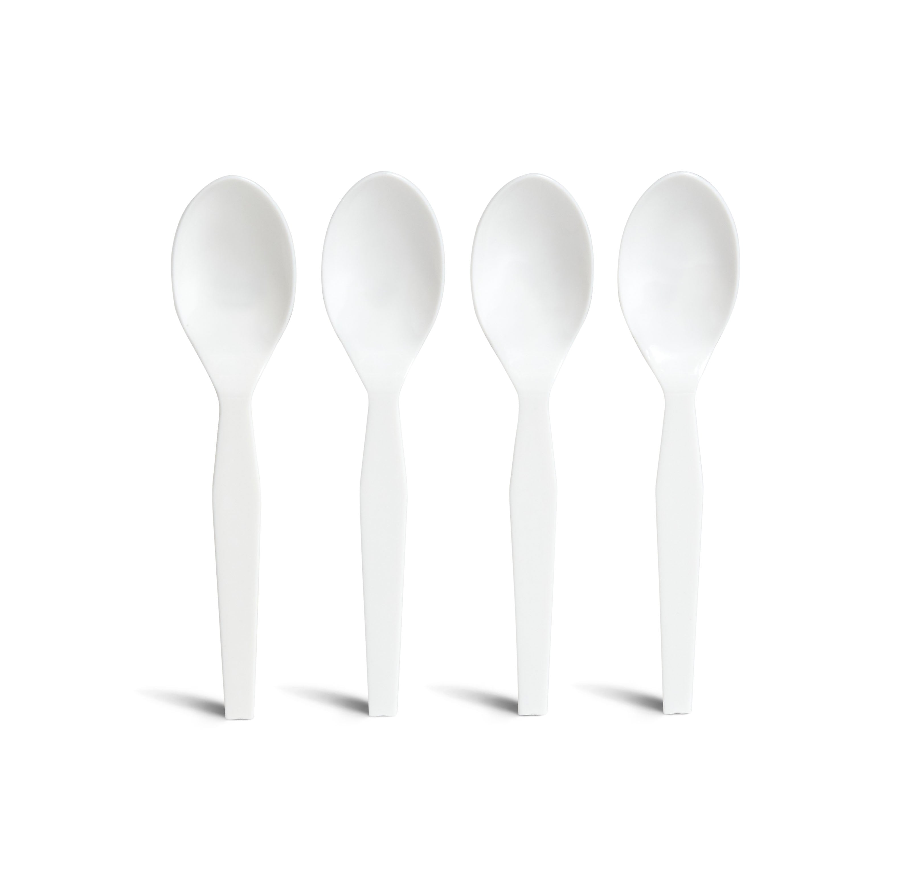 Perk™ Polystyrene Spoon, Medium-Weight, White, 300/Pack