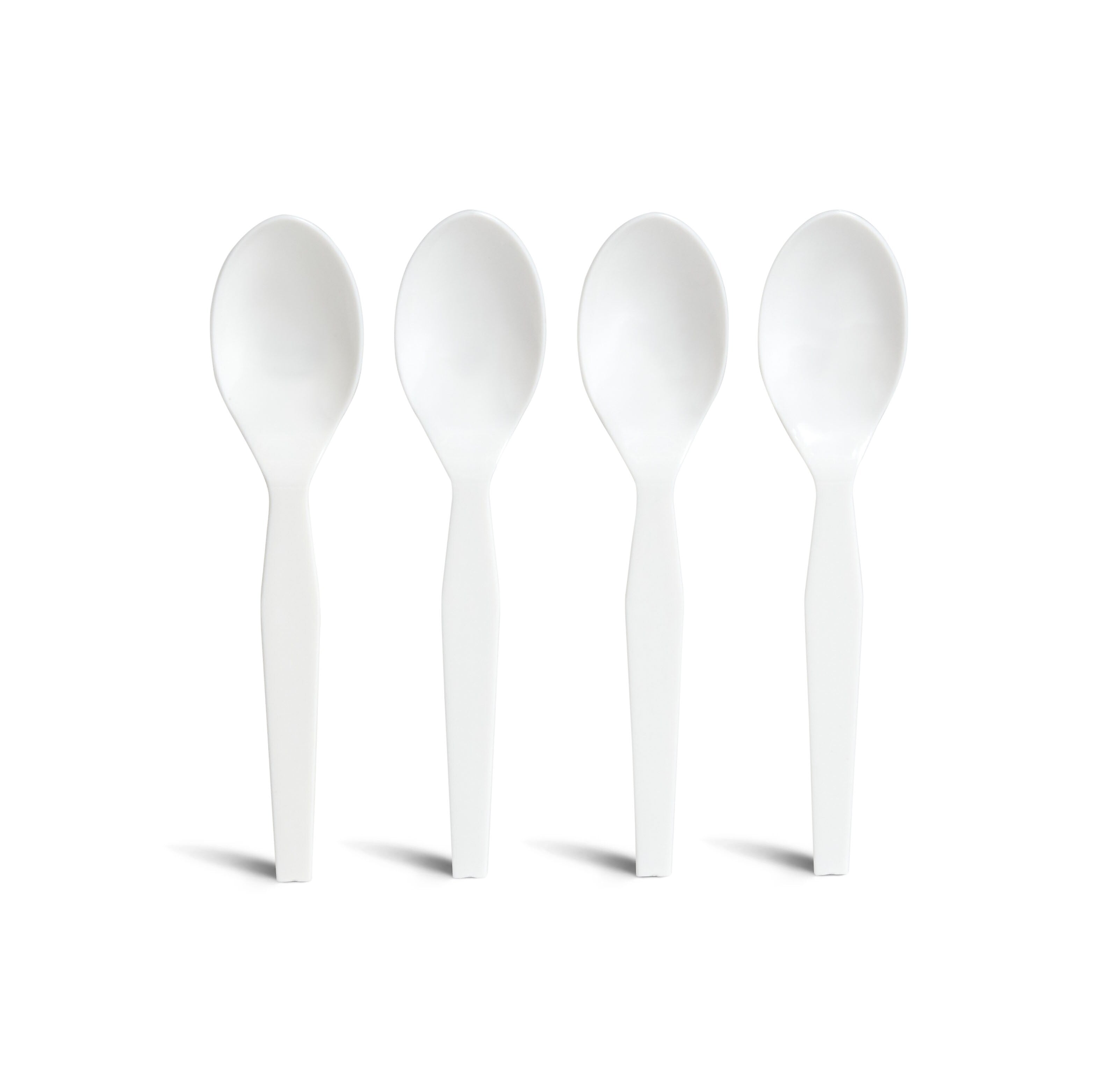 Perk™ Polystyrene Spoon, Medium-Weight, White, 300/Pack