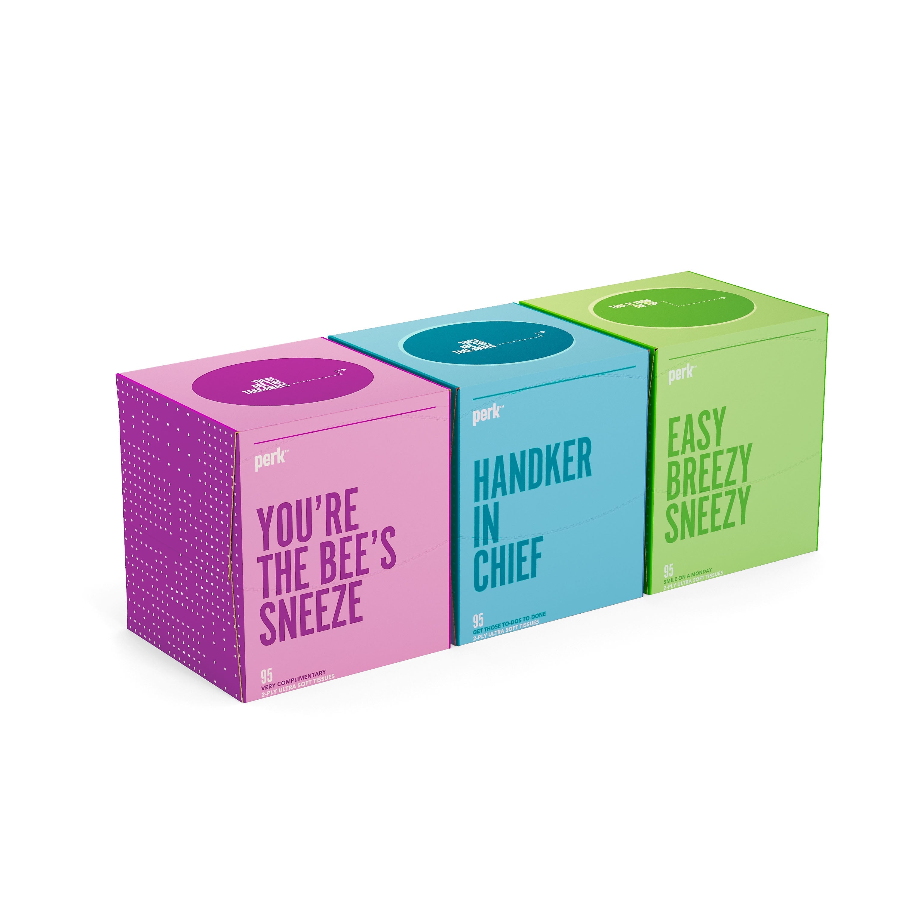 Perk™ Ultra Soft Tissue, 2-Ply, 95 Sheets/Box, 6 Boxes/Pack, 6 Packs/Carton