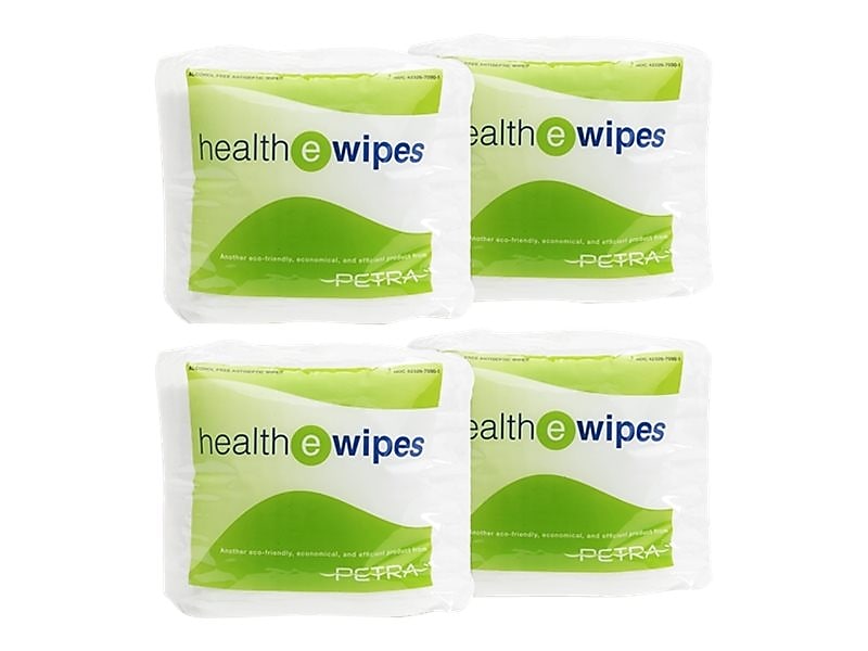 Petra HealthEWipes Sanitizing Wipes, 1000 Wipes, 4/Carton