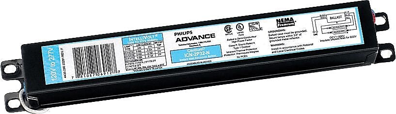 Philips Advance High Output Electronic Ballast, 54 Watts, 10 Pack