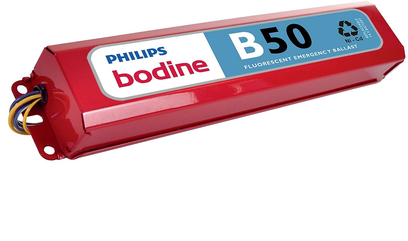 Philips® B50 Bodine Emergency Lighting Ballast Select 1 or 2 Lamp Operation, T8, T5, T5HO, T9, T10, T12 Fluorescent Lamps