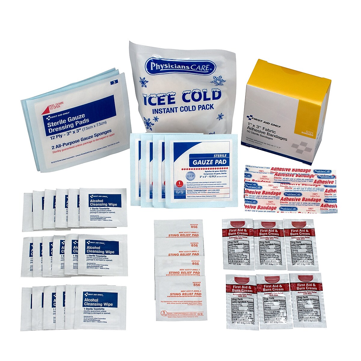 PhysiciansCare 95-Piece First Aid Kit for Up to 25 People, Refill Pack