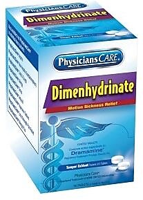 PhysiciansCare® Motion Sickness Tablets, 100/Box