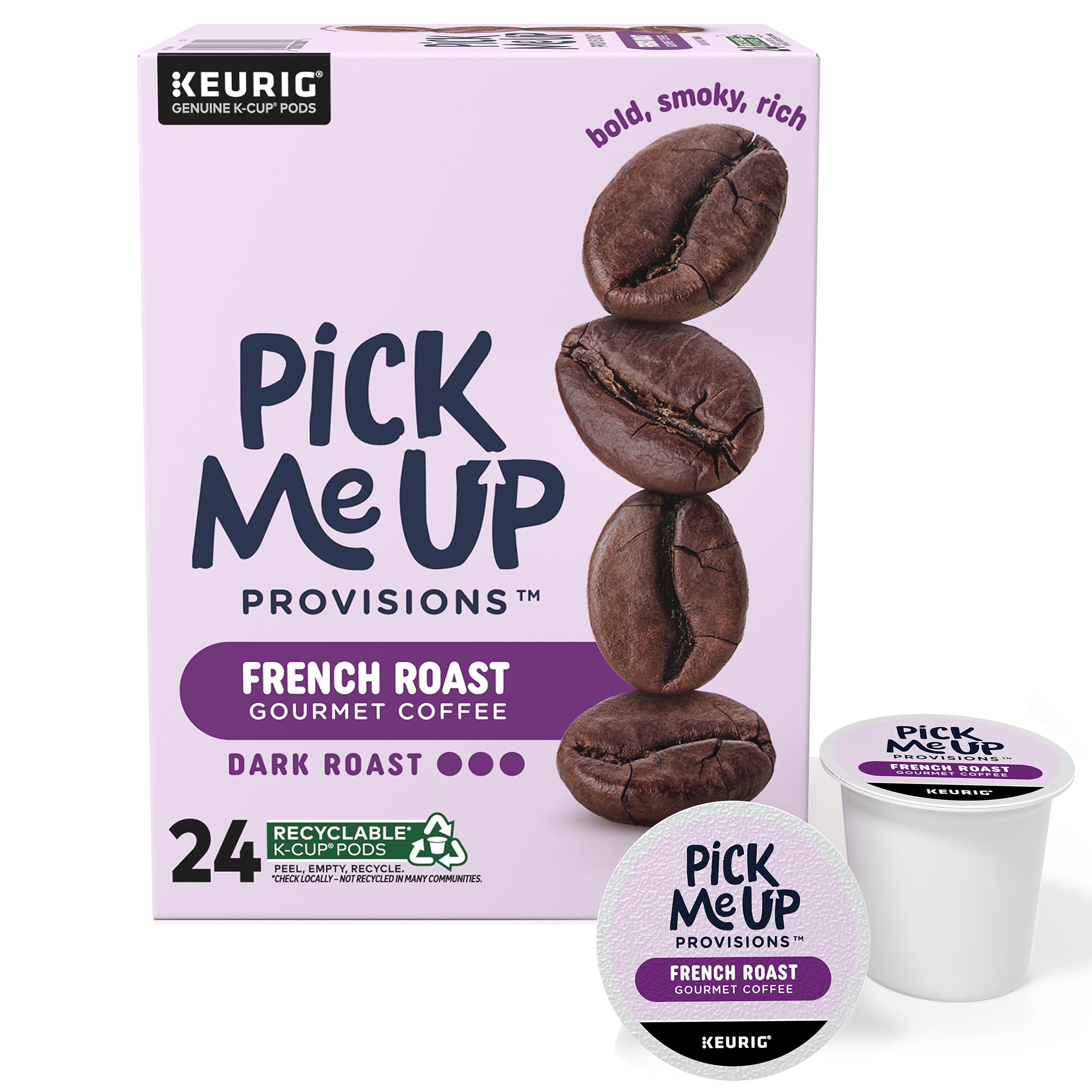 Pick Me Up Provisions™ French Roast Coffee Keurig® K-Cup® Pods, Dark Roast, 24/Box