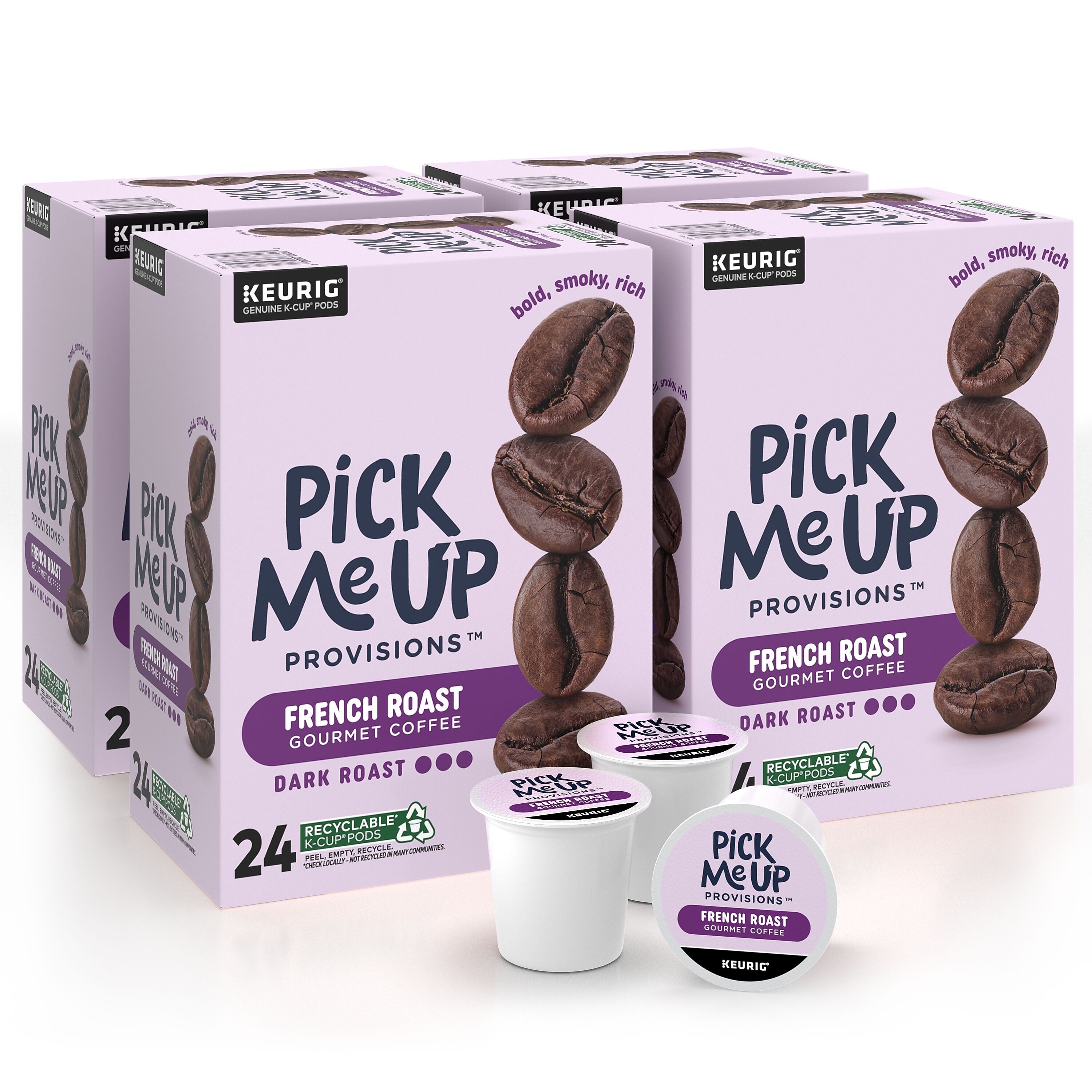 Pick Me Up Provisions™ French Roast Coffee Keurig® K-Cup® Pods, Dark Roast, 96/Carton