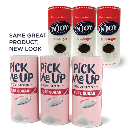 Pick Me Up Provisions™ Pure Sugar, 20 oz. Canister, 3/Pack