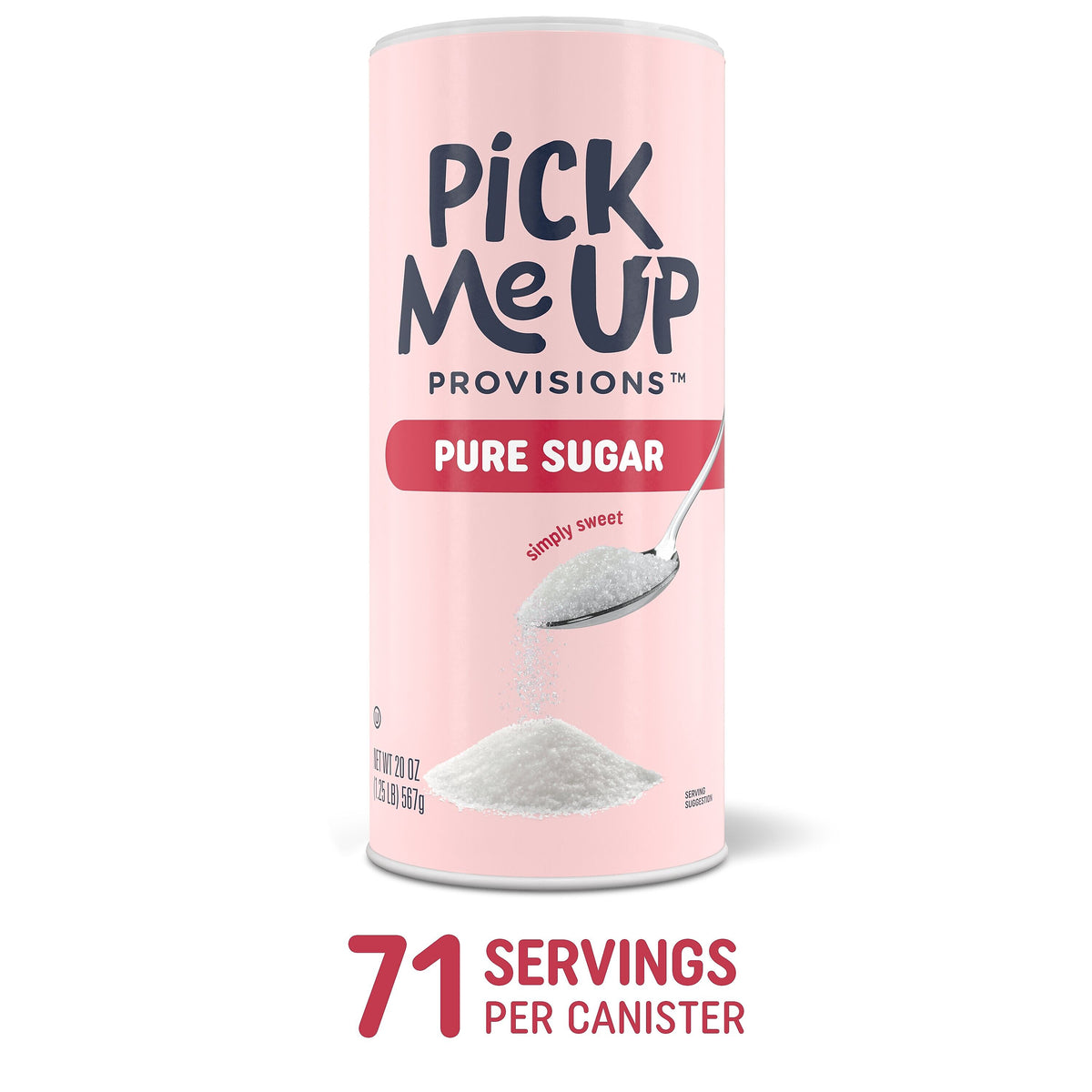 Pick Me Up Provisions™ Pure Sugar, 20 oz. Canister