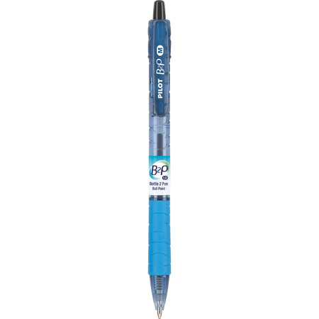 Pilot B2P Bottle 2 Pen Retractable Ballpoint Pens, Medium Point, Black Ink, Dozen