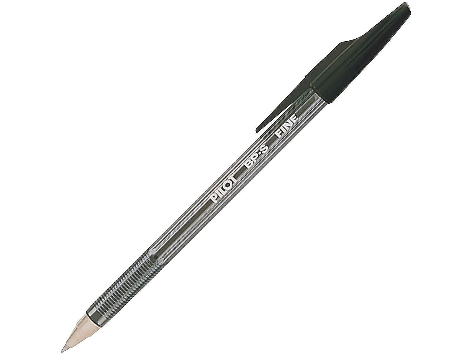 Pilot Better Ballpoint Pens, Fine Point, Black Ink, Dozen