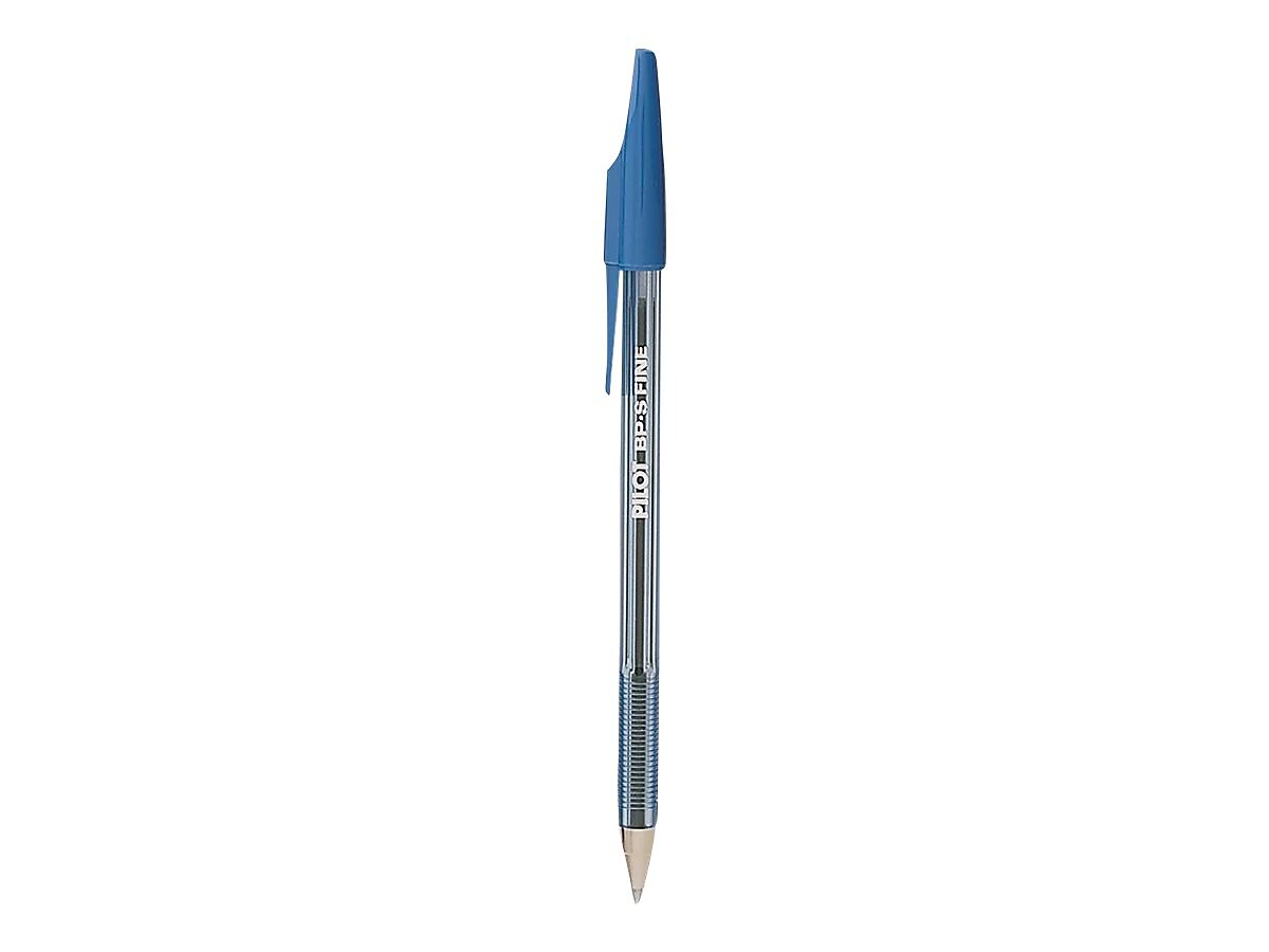 Pilot Better Ballpoint Pens, Fine Point, Blue Ink, Dozen