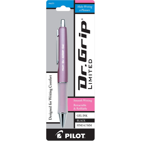 Pilot Dr. Grip Ltd. Retractable Gel Pen, Fine Point, Black Ink