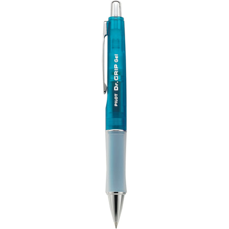 Pilot Dr. Grip Retractable Gel Pen, Fine Point, Black Ink, Blue Barrel