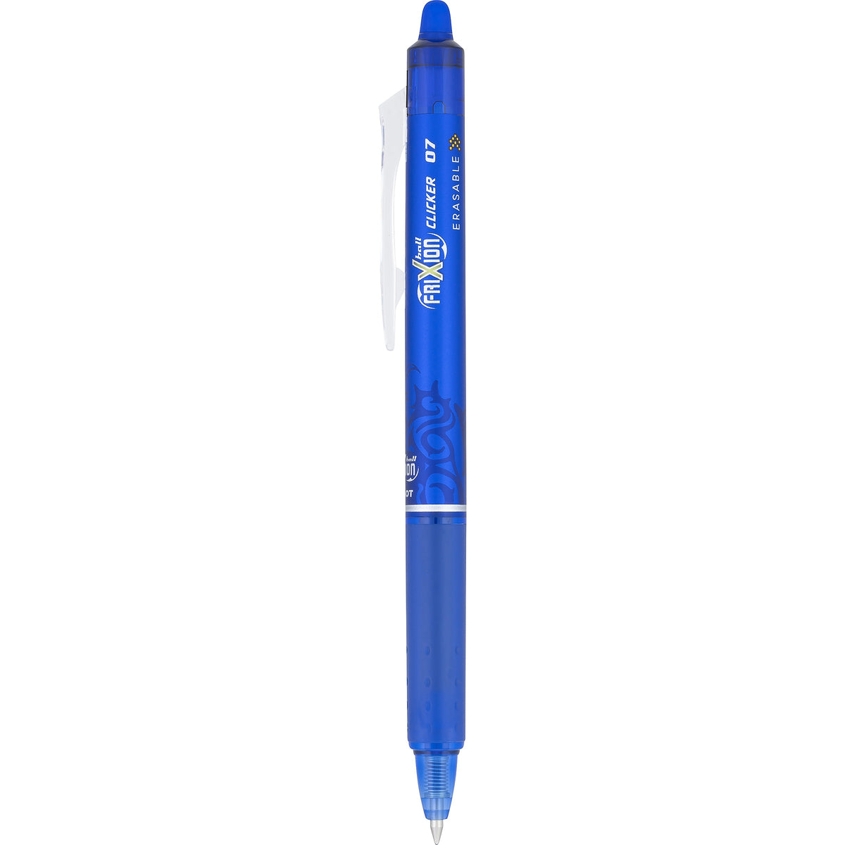 Pilot FriXion Ball Clicker Erasable Gel Pens, Fine Point, Blue Ink, Dozen