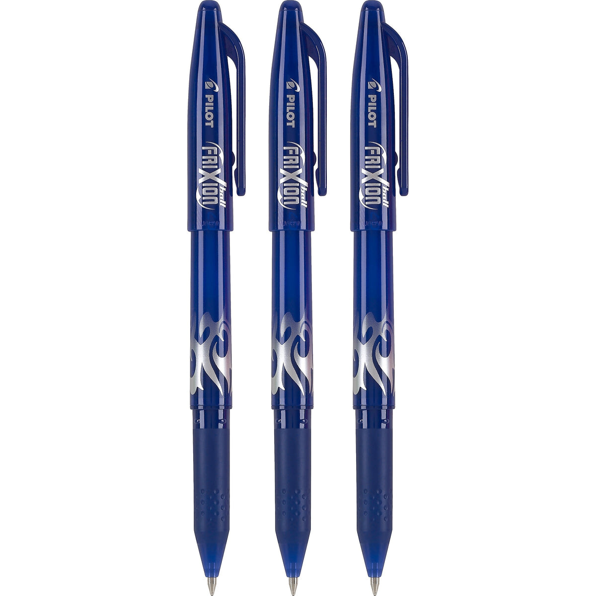 Pilot FriXion Ball Erasable Gel Pens, Fine Point, Blue Ink, 3/Pack