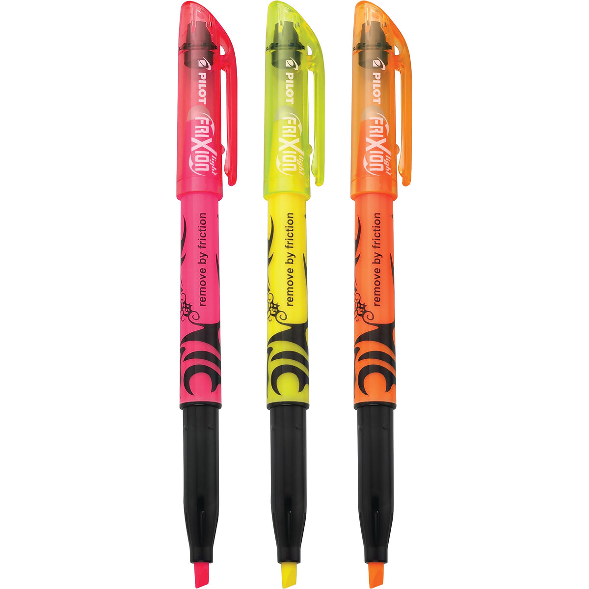 Pilot FriXion Light Erasable Highlighters, Chisel Tip, Assorted Ink, 3/Pack