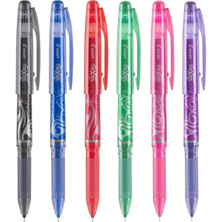 Pilot FriXion Point Erasable Gel Pens, Extra Fine Point, Assorted Ink, 6/Pack