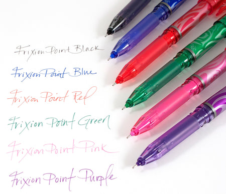 Pilot FriXion Point Erasable Gel Pens, Extra Fine Point, Assorted Ink, 6/Pack