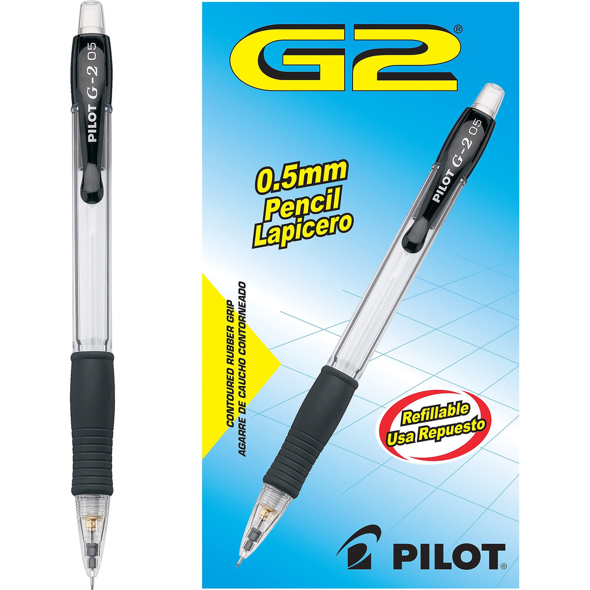 Pilot G2 Mechanical Pencil, 0.5mm, #2 Medium Lead, Dozen