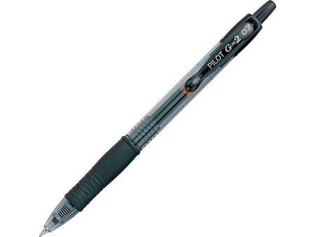 Pilot G2 Retractable Gel Pens, Fine Point, Black Ink, Dozen