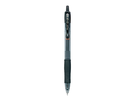 Pilot G2 Retractable Gel Pens, Fine Point, Black Ink, Dozen