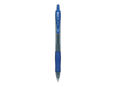 Pilot G2 Retractable Gel Pens, Fine Point, Blue Ink, Dozen