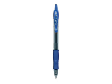 Pilot G2 Retractable Gel Pens, Fine Point, Blue Ink, Dozen