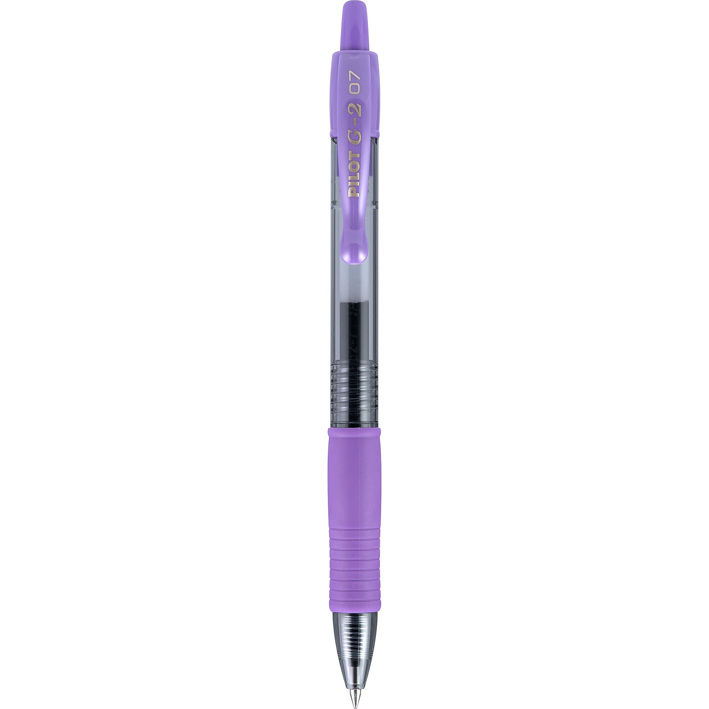 Pilot G2 Retractable Gel Pens, Fine Point, Purple Ink, Dozen