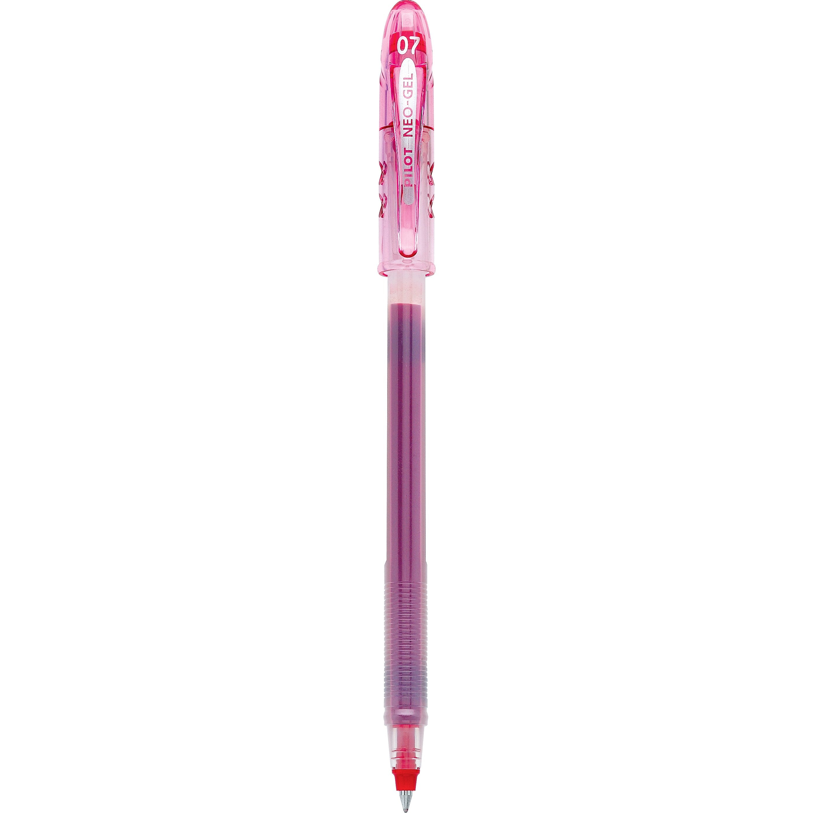 Pilot Neo-Gel Gel Pens, Fine Point, Red Ink, Dozen