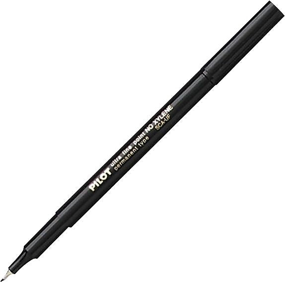 Pilot Permanent Marker, Extra Fine Tip, Black