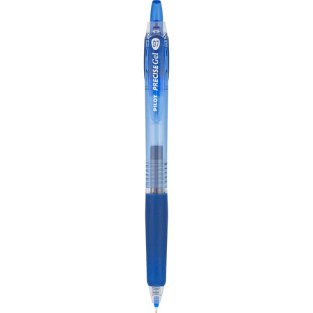 Pilot Precise Gel BeGreen Retractable Gel Pens, Fine Point, Blue Ink, Dozen