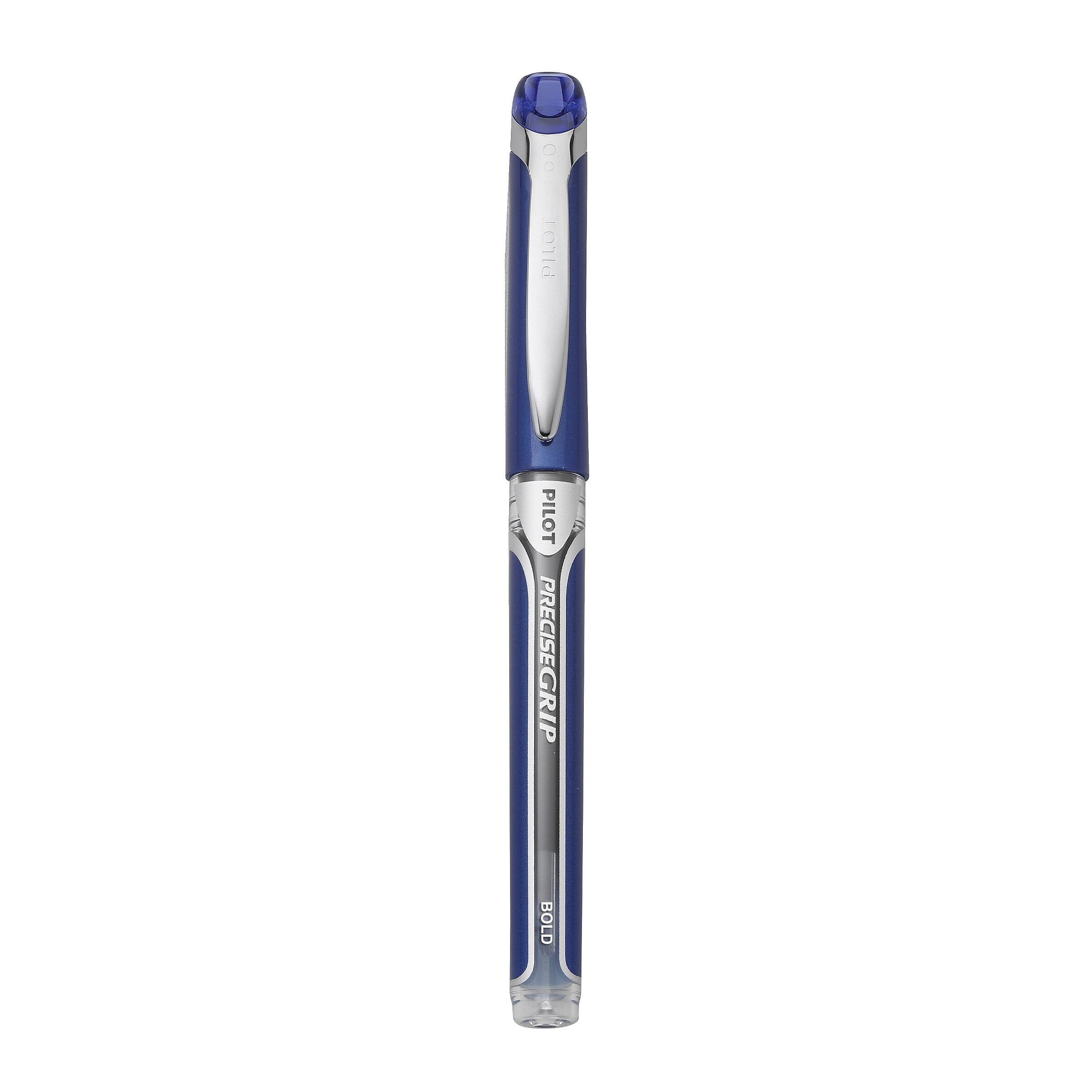 Pilot Precise Grip Rollerball Pens, Bold Point, Blue Ink, Dozen