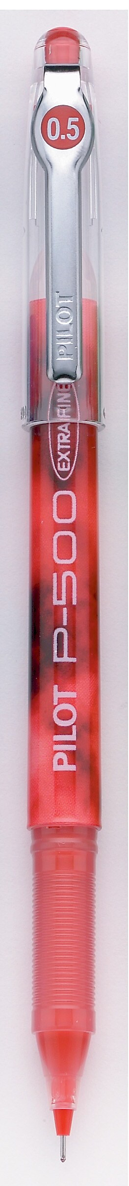 Pilot Precise P-500 Gel Pens, Extra Fine Point, Red Ink, Dozen